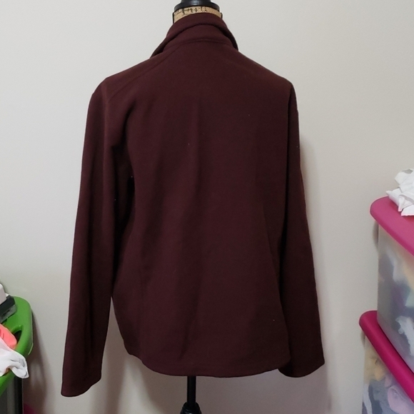 Large Eddie Bauer chocolate brown zip up - Picture 3 of 3